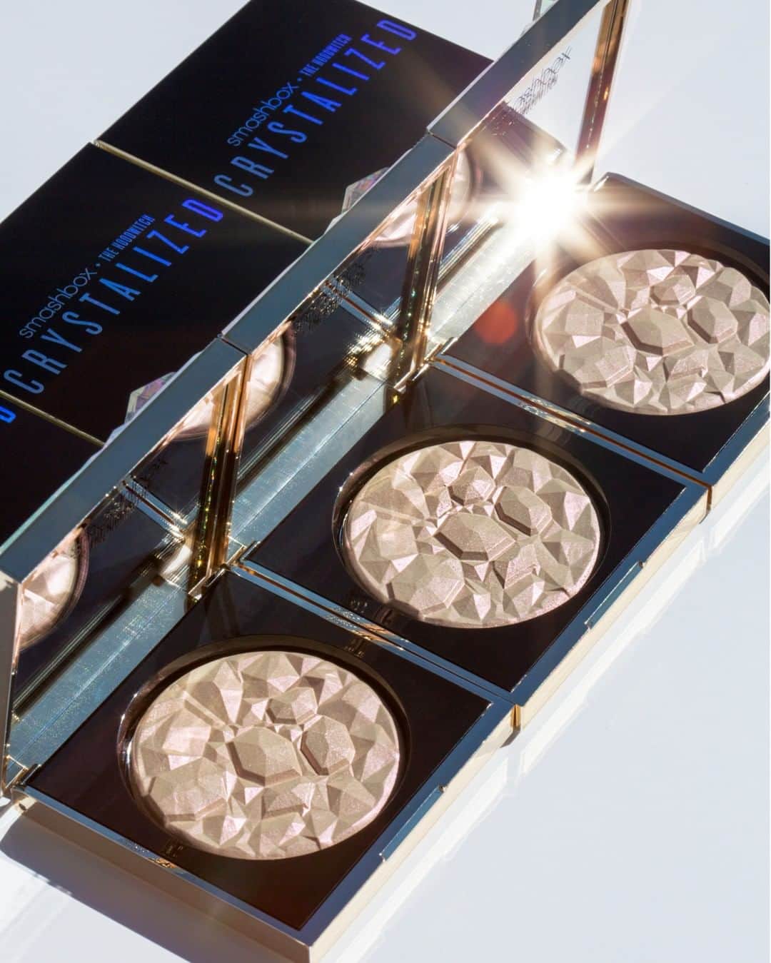 Smashboxのインスタグラム：「Crystalized Highlighter in Opti-Mystic — a warm peach iridescent inspired by Spirit Quartz and infused with real crystals. Now available in-store @ultabeauty. #GetCrystalized #CrueltyFree」