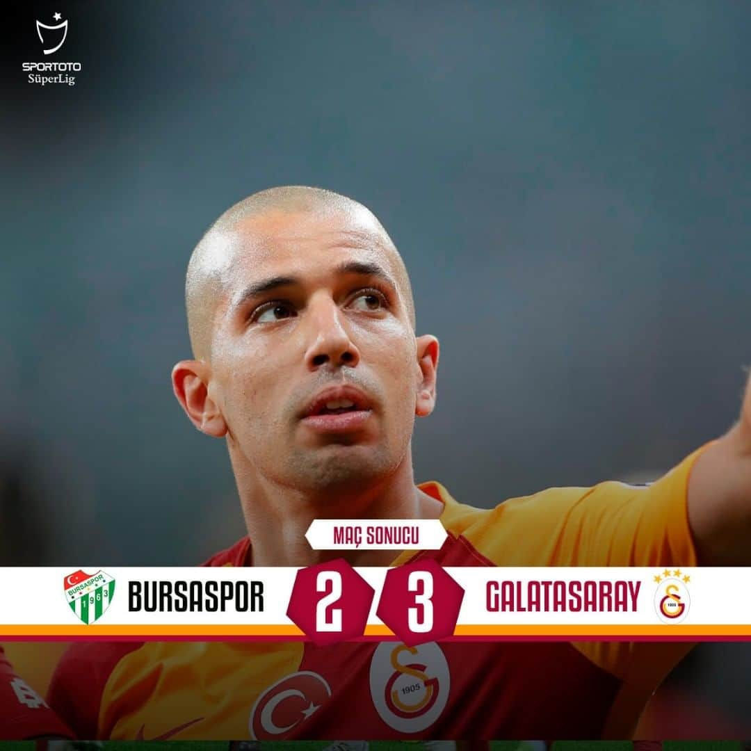 ガラタサライSKさんのインスタグラム写真 - (ガラタサライSKInstagram)「Maç sonucu: Bursaspor 2-3 Galatasaray #BRSvGS 💪  GERİ DÖNÜŞ TAMAMLANDI! 😎」3月18日 3時03分 - galatasaray