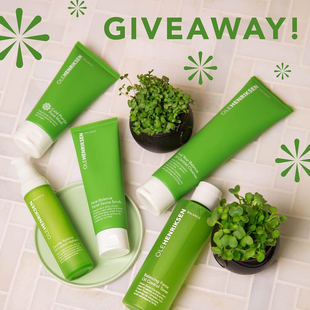 のインスタグラム：「#GIVEAWAY ✨ Happy #StPatricksDay! Feeling lucky? 🍀 Five lucky winners will win our entire Balance collection! Here's how to enter: 1️⃣ Follow @olehenriksen 2️⃣ Tag a friend to let them know about this giveaway Each tagged friend counts as an additional entry! You have 48 hours to win... Good luck! 💚 - NO PURCHASE NECESSARY. Open to residents of the 50 United States, D.C., Puerto Rico and Canada (Excluding. Quebec). Must be 18 years or older to enter. Void in Quebec & where prohibited. Ends on March 19, 2019 at 12:00 pm PST. Odds of winning depend upon number of entries received. Total of 5 prizes (approx. value of US$154 each) available to be won. Skill-testing question required for Canadian residents. Sponsor: Ole Henriksen」
