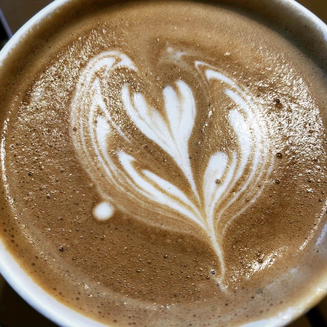 岡田みはるのインスタグラム：「ご近所に素敵なカフェが出来ました✨ラテアート、やっぱりいい✨  そろそろ4月から始まる新しい生活の準備を始めたいと思います。 春から、働きながら大学院に行くことになりました。今まで以上に忙しくなると思いますが、今、解き明かしたいことが眼前にあり、ワクワク、頑張ろうと思っています^_^」
