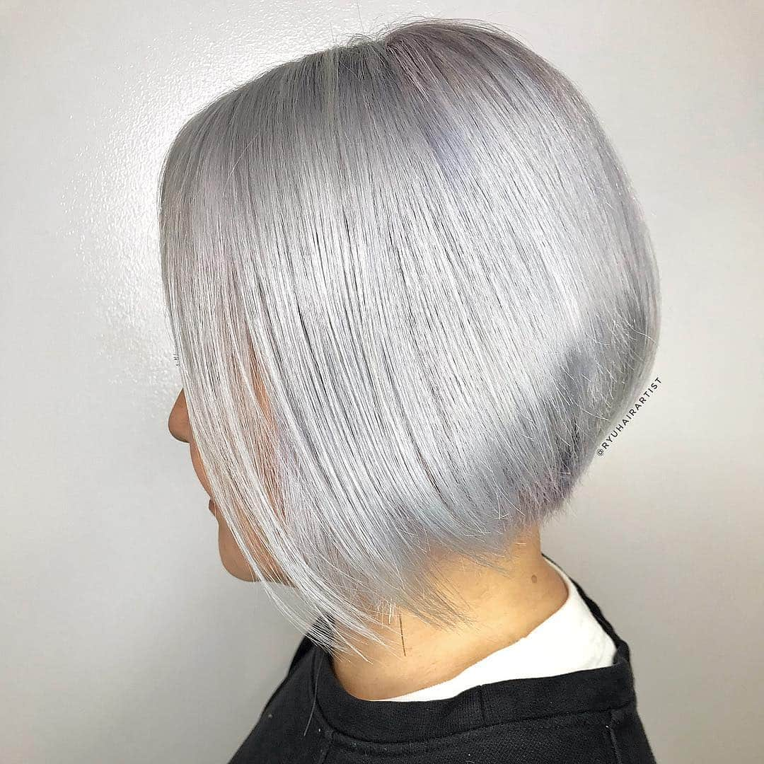 京極 琉さんのインスタグラム写真 - (京極 琉Instagram)「Grey Silver color blend and match 100% grey roots❤️ #btconeshot19_curls #btconeshot19_platinum #btconeshot19_coolbalayage#oneshot」3月18日 9時23分 - ryuhairartist