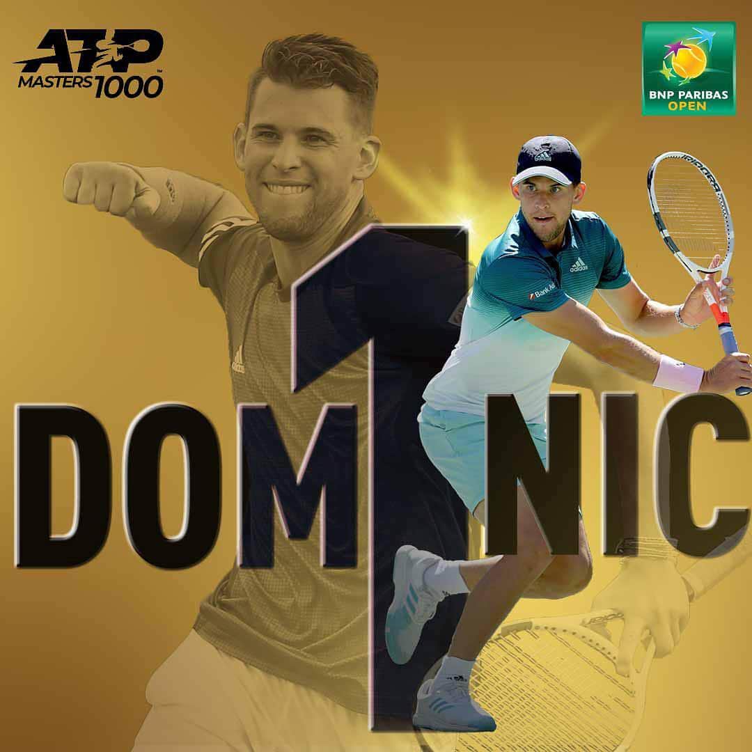 ATP World Tourさんのインスタグラム写真 - (ATP World TourInstagram)「Thiem’s time 🙌  @domithiem is the #BNPPO19 champion!」3月18日 10時12分 - atptour