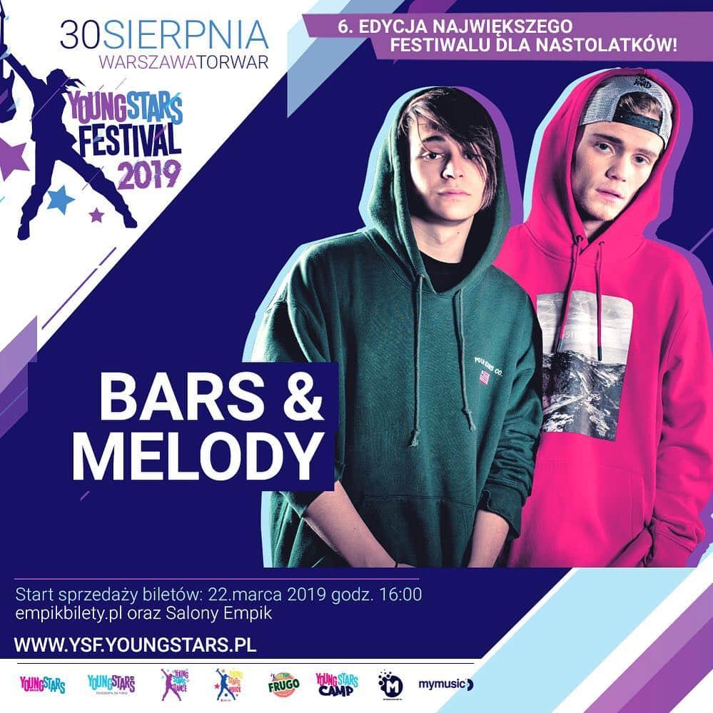Bars and Melodyさんのインスタグラム写真 - (Bars and MelodyInstagram)「Excited to to be doing youngstars festival again this year!!! We love Warsaw. Get your tickets to come and see us.」3月18日 15時59分 - barsandmelody