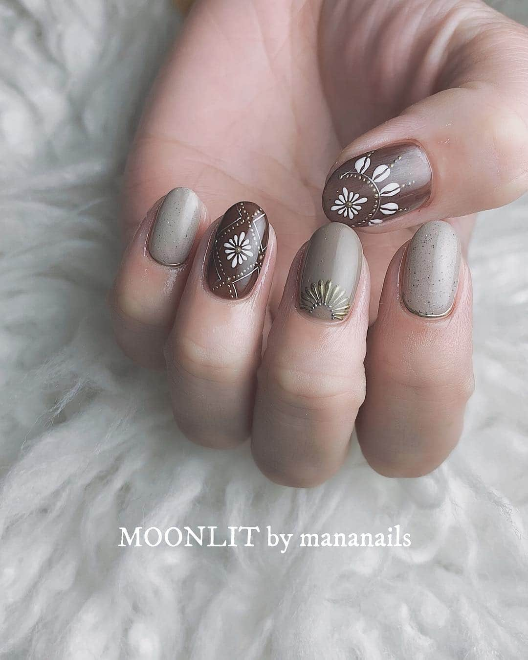 mananailsさんのインスタグラム写真 - (mananailsInstagram)「❁🐚❁」3月18日 11時12分 - mananails