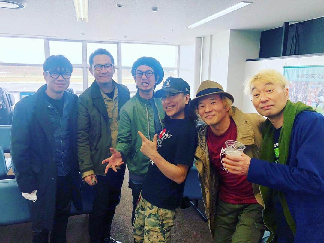 田中和さんのインスタグラム写真 - (田中和Instagram)「怒髪天チームと遭遇〜♪♪ #アブラーズ  #怒髪天」3月18日 12時28分 - kazz620