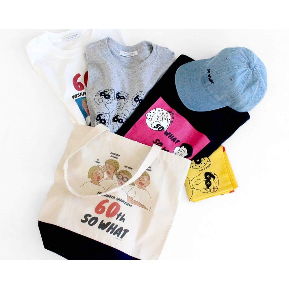 のインスタグラム：「【 JOURNAL STANDARD NAMBA 3.21(thu) RENEWAL OPEN 】 JOURNAL STANDARD 難波店は、2019 年3月21日(木・祝) 装いも新たにリニューアルオープン。 . これを記念して、「吉本新喜劇」コラボ限定商品や特別イベントも多数ご用意しております。 . 新たに生まれ変わる難波店にぜひ、ご期待ください。 . . 詳細は、ハイライト"Info"から . . ＞S/S TEE ¥3,800+tax No.19071610021210  No.19071610021310 No.19071610021510 ＞Tote Bag ¥3,500+tax No.19092610010510 ＞Cap ¥3,000+tax No.19095610005910 ＞Bandana ¥1,500+tax No.19090610019610 . . @yoshimotoshinkigeki . . #ジャーナルスタンダード #吉本新喜劇  #journalstandard  #baycrews #2019SS #yoshimotoshinkigeki #fashion」