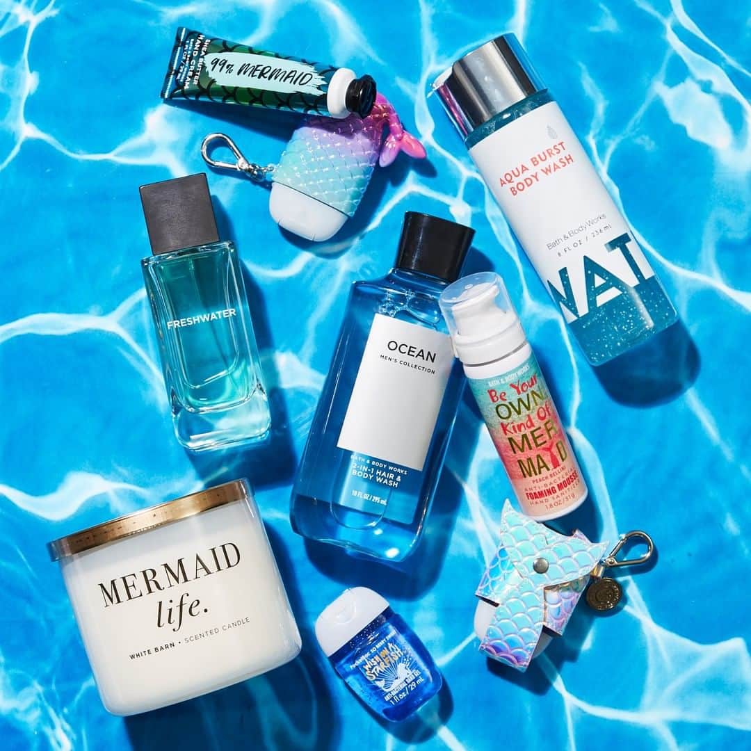 Bath & Body Worksさんのインスタグラム写真 - (Bath & Body WorksInstagram)「You may be a Mermaid if you own at least 2 of these ... 🧜‍♀️✨ Sound like you?! Tell us what you have 👇」3月19日 0時01分 - bathandbodyworks