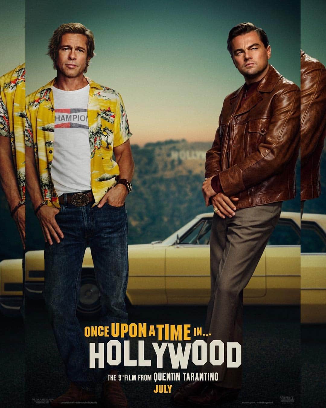 Just Jaredさんのインスタグラム写真 - (Just JaredInstagram)「Check out the poster for Brad Pitt and @leonardodicaprio’s @onceinhollywood! The film will hit theaters on July 26.  #LeonardoDiCaprio #BradPitt Photo: Sony Pictures」3月19日 0時28分 - justjared