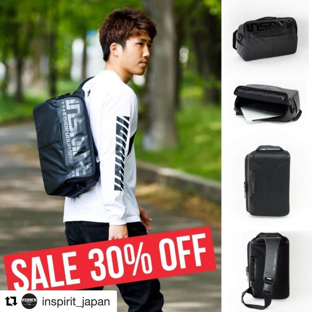 阿部裕幸さんのインスタグラム写真 - (阿部裕幸Instagram)「#Repost @inspirit_japan with @get_repost ・・・ inspirit_japan NEW SPRING SALE 推薦アイテム！！ しっかりしたボックス型のワンショルダー。ストラップを収納すればビジネスBAG風に。 このモデルは限定生産です。 欲しいけどちょっと。。と思っている方、このプライスなら今です！！ お急ぎ下さい！ 通常価格13,500円→9,450円（税別） http://www.inspirit.jp #inspiritjapan #総合格闘技 #キックボクシング #ボクシング#柔術 #トレーニング #sale」3月18日 18時06分 - abeani111