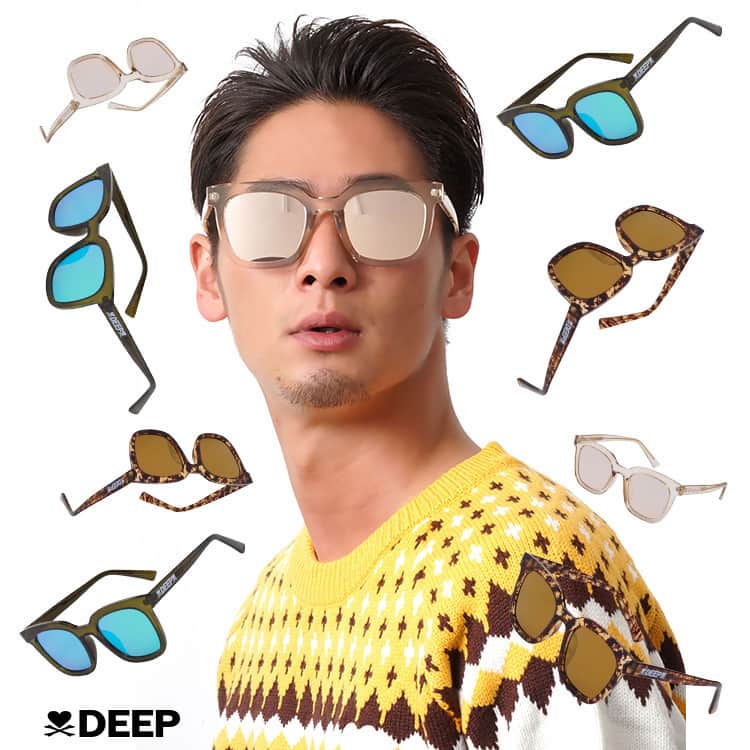 セレクトショップgameのインスタグラム：「. DEEP Icon Print Wellington Mirrorサングラス、入荷しました！ 詳細⇒http://gamegame.jp/shopdetail/000000005510/ . 5,500 円 . ================================ InstagramプロフィールURLからSHOPにGO⇒ @game_official_info ================================ . #DEEP #DEEP_surf #MensFashion #Fashion #Tokyo #Tattoo #Japan #surf #bitter #mensknuckle #ootd #coordinate #東京 #渋谷 #原宿 #メンズファッション #ファッション #海 #沖縄 #波 #サーフ #サーファー #サングラス」