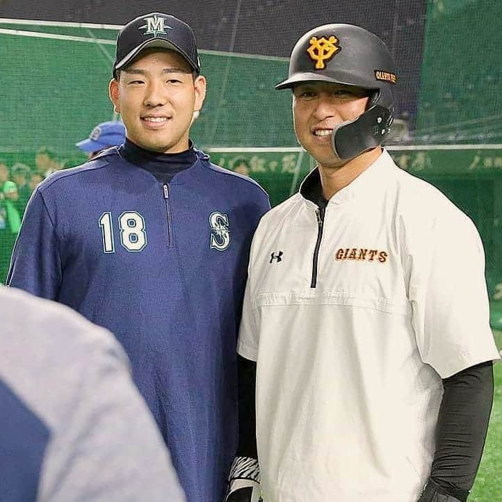 読売巨人軍さんのインスタグラム写真 - (読売巨人軍Instagram)「#MLB開幕戦プレシーズンゲーム #原辰徳 監督 #イチロー 選手 #菊池雄星 投手 #井口資仁 監督(#千葉ロッテマリーンズ) #ディーゴードン 選手 #坂本勇人 選手 #立岡宗一郎 選手 #中島宏之 選手 #高橋由伸 前監督 #MLB #巨人 #シアトルマリナーズ #ジャイアンツ #読売ジャイアンツ #giants  #和と動」3月18日 18時39分 - yomiuri.giants