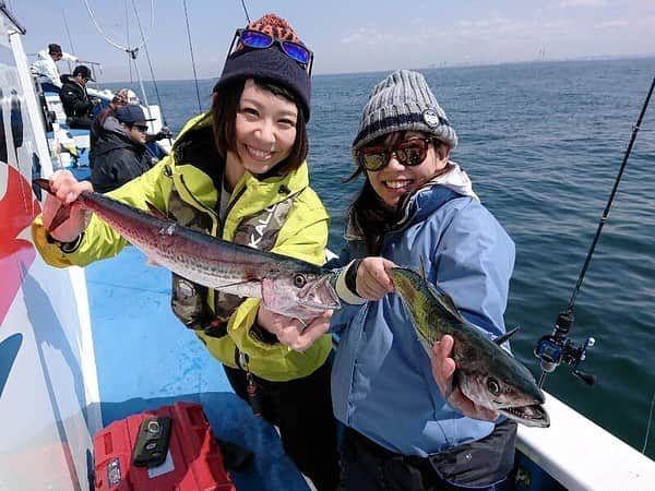 石川文菜さんのインスタグラム写真 - (石川文菜Instagram)「. . . . 【3月17日は深川吉野屋でジギング五目特訓🎣】 . . . タチウオの釣果は少ないものの、釣れればドラゴンサイズ！！ サワラ(サゴシ)もいまだによく釣れる！！ …ということでJACKALLに最近入社したK子ちゃんと一緒にジギング五目へ🥳 . . . K子ちゃんは初のジギングだったけど、アンチョビの各タイプを都度交換したり、誘い方を研究して…ターゲットGET😍✨ . . Bunは今回アンチョビメタルtype1(タチシルバー)のフォールによるあたりを取っていくのが多かったです。 . 水深は50m位に対して、使用ジグのウエイトは130gと160gでした💁‍♀️ . ※タチウオジギングで使用するタックルで大丈夫ですよ🕺 . . 船中がtype1祭りになり、それが落ち着いたタイミングでこっそりtype3のトリッキーなフォールに変えたらやっぱりキター(･∀･)ー！ . . こんなふうに自分の頭の中で組み立てたものがパターンとしてハマった時の気持ちよさがたまらん☺️ . . . 釣果は大満足の9本！ 小さめサイズはすぐにリリース💁‍♀️ . . お福分けを含めた目当ての本数に達していなくても、たまに混じる小さめサイズはリリースするように心掛けています😊 . . 深川吉野屋のけんご船長、ありがとうございました🙇‍♀️✨ . . . ■ロッド…JACKALL ANCHOVY DRIVER LJ ADC-LJ63L ■リール…グラップラーBB 201HG ■メインジグ…ANCHOVYMETAL type1,type3 ■フック…アンチョビ太刀魚フック S・Mサイズ ■PEライン…SUNLINE SaltiMate PE JIGGER ULT８本組(0.8号) ■フロロライン…SUNLINE SaltiMate SYSTEM SHOCK LEADER FC(20lb＋40lb) . . . #pic #photo #fishing #fishinglife #fishinggear #jackall #jackalllures  #ジギング #釣り #鰆 #ニット帽 #iriebyirielife #グローブ #shipsmast #偏光サングラス #dangshades #buritsu #peライン #sunline #オン眉 #bob #ボブ #vsco #vscocam」3月18日 19時22分 - bun0404