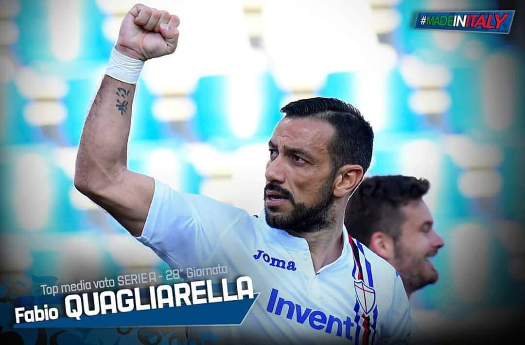 サッカーイタリア代表さんのインスタグラム写真 - (サッカーイタリア代表Instagram)「#MadeInItaly🇮🇹 .@fabioquagliarella27_official italiano top media-voto della 28^ giornata di #campionato secondo le valutazioni dei media📰 . . #VivoAzzurro #SerieA」3月18日 19時37分 - azzurri