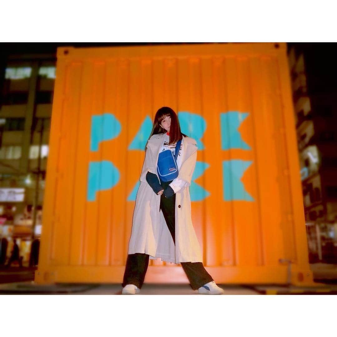 のインスタグラム：「＊ しぶや ・ ・ ワンマンリハわず！ 全体が見えた！喜 #9nine #西脇彩華 #ちゃあぽん #puma #adererror #ader #korea  #fashion #OOTD #데일리룩 #오오티디 #패션」