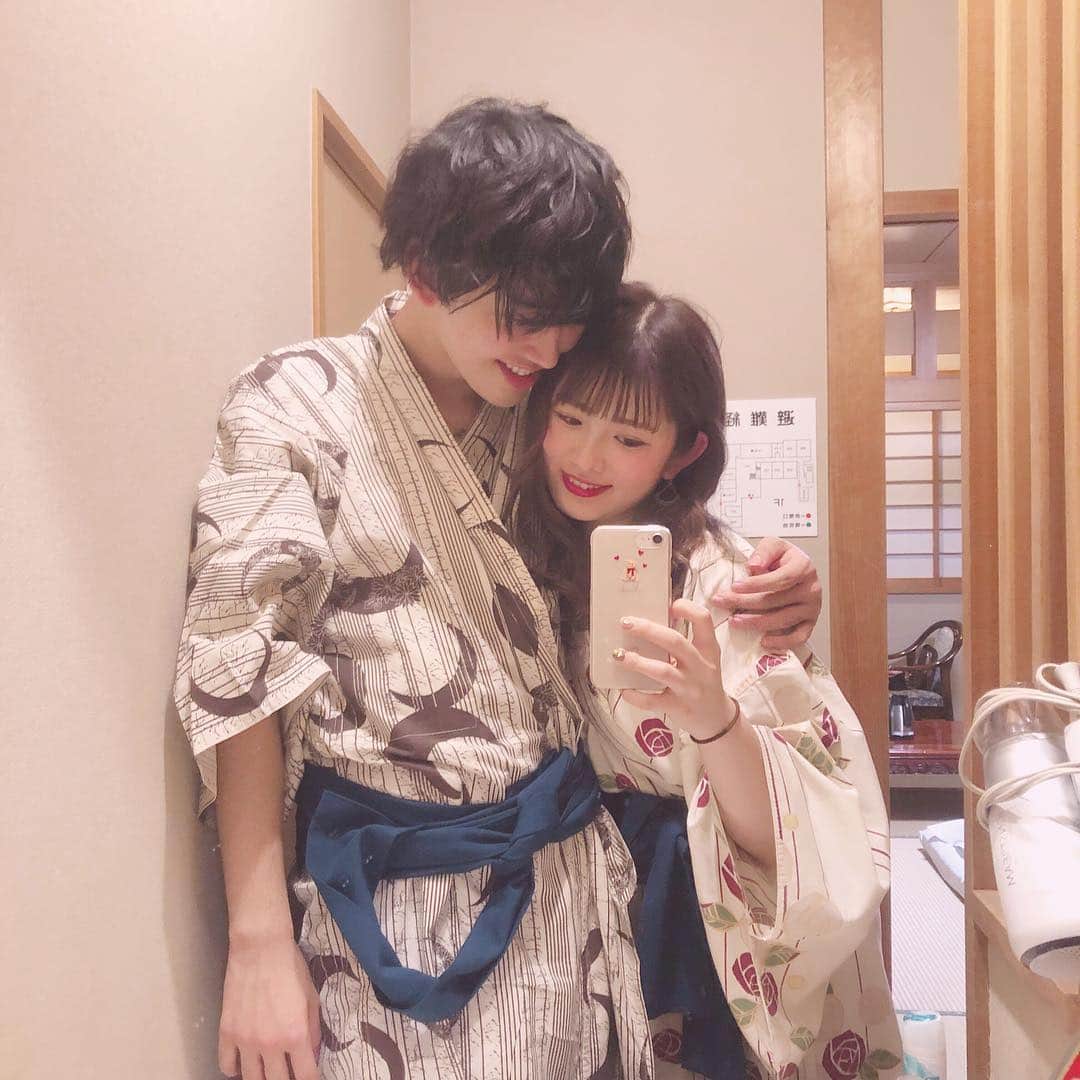 青木菜花のインスタグラム：「.﻿ .﻿ 二泊三日栃木旅行♨️♡﻿﻿ ﻿﻿ 何気2人では初めての旅行で﻿﻿ のんび〜り充実した3日間でした！﻿﻿ ﻿ 最近はほぼ毎日一緒にいます。😂笑﻿ しあわせ〜〜﻿ ﻿﻿ 運転もずっとしてくれて﻿﻿ 本当にありがとう！😭❤️﻿﻿ ﻿﻿ 楽しかった〜〜〜！！！﻿﻿ .﻿﻿ . #なのかじ #栃木旅行 #栃木 #浴衣 #いちご狩り #温泉旅行 #那須ハイランドパーク #観光 #instagood #instalike #l4l」