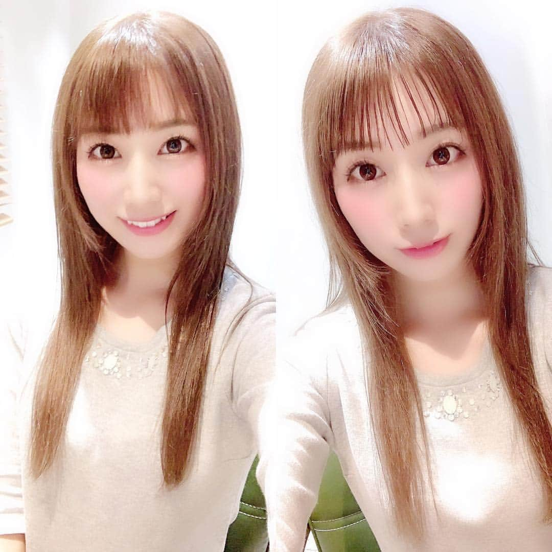 初川みなみさんのインスタグラム写真 - (初川みなみInstagram)「髪の毛綺麗にしてきたよ💇‍♀️✨﻿ オイルを使って前髪を束に﻿する アレンジもしてもらいました♡ ﻿ 普段はあまりしないから新鮮☺️﻿ ﻿ U-REALMottoの東さん﻿ いつもありがとうございます🎀﻿ ﻿ #イルミナカラー#前髪#前髪カット#トリートメント#艶髪#似合わせカット#カラー#アッシュカラー﻿ ﻿」3月18日 19時53分 - hatsukaw_aminami