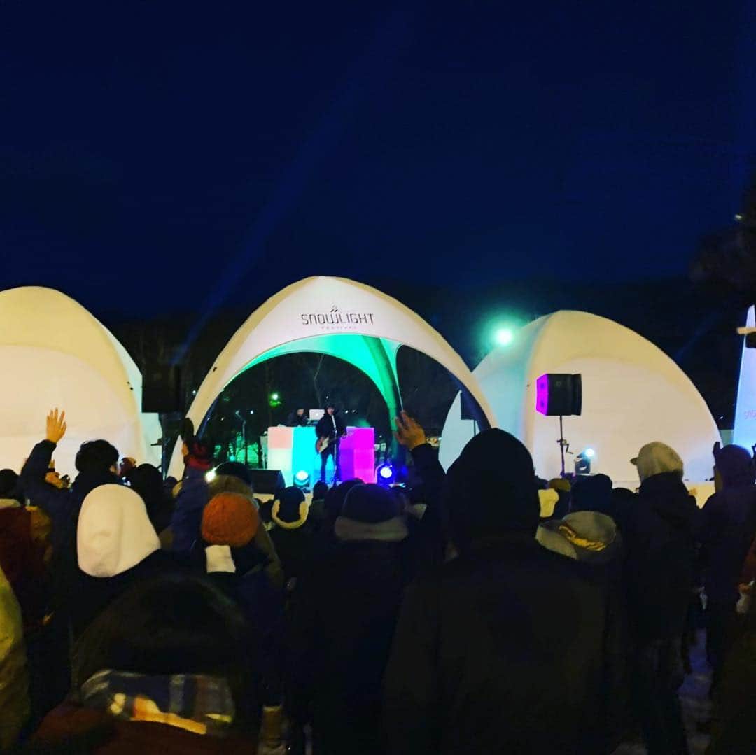 PESさんのインスタグラム写真 - (PESInstagram)「#snowlightfestival の皆さん、ありがとうございました！花火もライブも楽しかったです！またよろしくお願いします（ぺ）」3月18日 20時18分 - pepes_jp