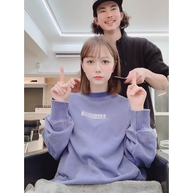 村重杏奈さんのインスタグラム写真 - (村重杏奈Instagram)「髪色キンキンだったので少し落ちつかせました🥺❤️ 安定の(@chanonbabyboy ) いつもありがとうございます🥺❤️」3月18日 22時05分 - hktanna4848