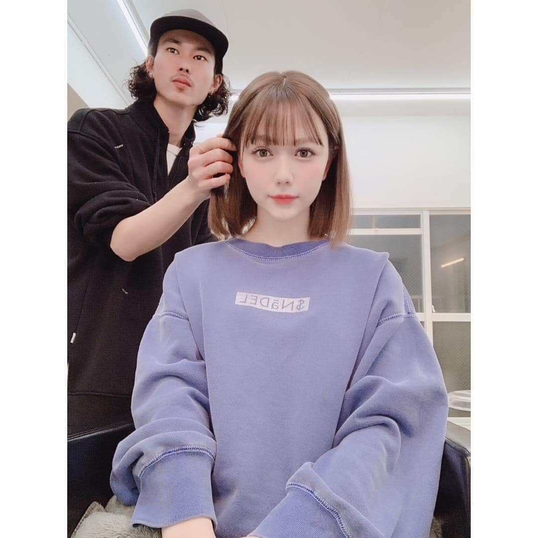 村重杏奈さんのインスタグラム写真 - (村重杏奈Instagram)「髪色キンキンだったので少し落ちつかせました🥺❤️ 安定の(@chanonbabyboy ) いつもありがとうございます🥺❤️」3月18日 22時05分 - hktanna4848