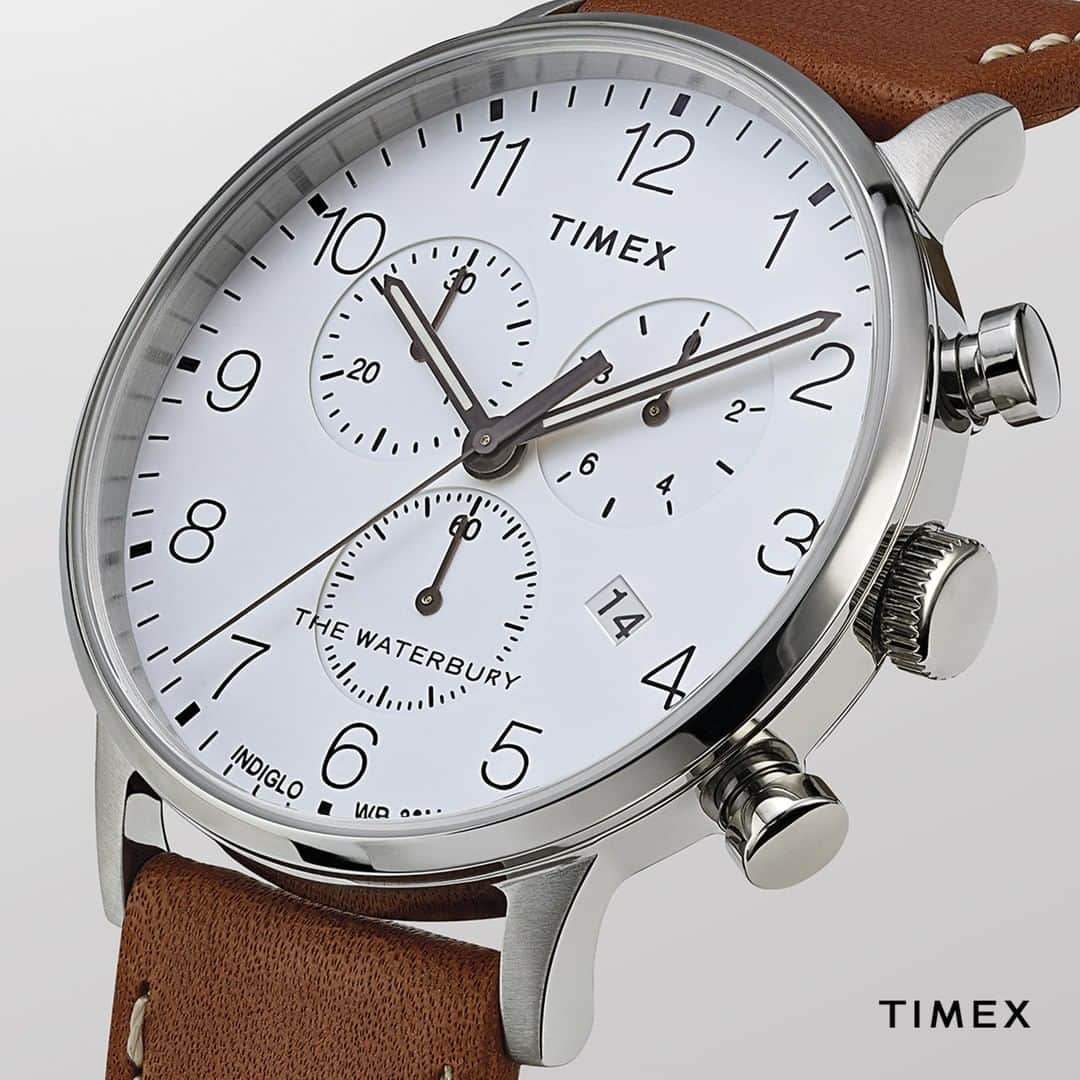 タイメックスさんのインスタグラム写真 - (タイメックスInstagram)「Honoring more than 165 years of watchmaking history #timex ⌚: #Waterbury Classic Chronograph 40mm | TW2T28000」3月18日 23時30分 - timex