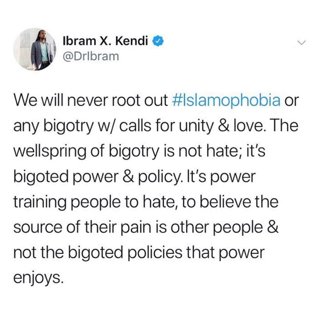 マット・マクゴリーさんのインスタグラム写真 - (マット・マクゴリーInstagram)「Sending my love to all of my Muslim brothers and sisters and kin. ❤️ I’ve been so angry and heartbroken over the #ChristChurch white supremacist terrorist attack. I’ve been at a loss for what I want to say. To non-Muslims and those that are not directly targeted by a culture of white supremacy (white people), we must recognize how our own actions and inactions normalize white supremacy. And when I say white supremacy, I do not mean people who identify as such, but a culture in which whiteness is seen as the default, and which makes every other identity an other. This is the foundation from which all anti-Muslim racism exists. If we are not noticing the ways in which we minimize or are indifferent to many acts of anti-Muslim racism, we will unconsciously suppose the the foundations of the white supremacist period pictured above.  # If you are not NOTICING white supremacy, you are NORMALIZING white supremacy. I would encourage people (particularly white people) to look through the slides above and really think more deeply about how you normalize white supremacy in your own life. # Repost from @munroebergdorf - "White supremacy starts with indifference, and builds upon that with racism, discrimination and violence, slowly normalising these behaviours and systems. We need to work together to dismantle this system: issues like gender inequality and racism intersect and result in violence which affects us all. “If you are neutral in situations of injustice, you have chosen the side of the oppressor” - @desmondtutu." #repost @theequalityinstitute  #feminism #genderequality #theequalityinstitute #theEQI #equality #feminist #whitesupremacy #race #racism #infographic #endracism」3月19日 3時26分 - mattmcgorry