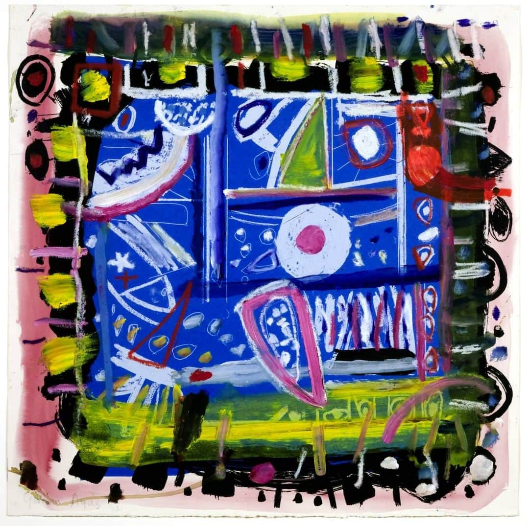 テート・ギャラリーさんのインスタグラム写真 - (テート・ギャラリーInstagram)「#WorkoftheWeek is The Colour That Was There, painted by Gillian Ayres OBE in 1993.  Ayres created this painting by applying acrylic paint over a screenprint — the original shapes of which can be seen under and between the brushstrokes. This creates a sense of depth and space, despite the abstract nature of the composition. The work’s poetic title could be a reference to a colour in the screenprint that was later obscured by Ayres’s layer of paint.」3月19日 3時32分 - tate