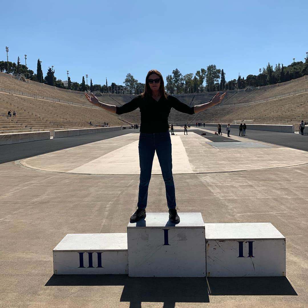 Caitlyn Jennerさんのインスタグラム写真 - (Caitlyn JennerInstagram)「Haven’t been on one of these in a while. Behind me is the home of the modern Olympic Games in 1896. Absolutely amazing!」3月19日 5時53分 - caitlynjenner