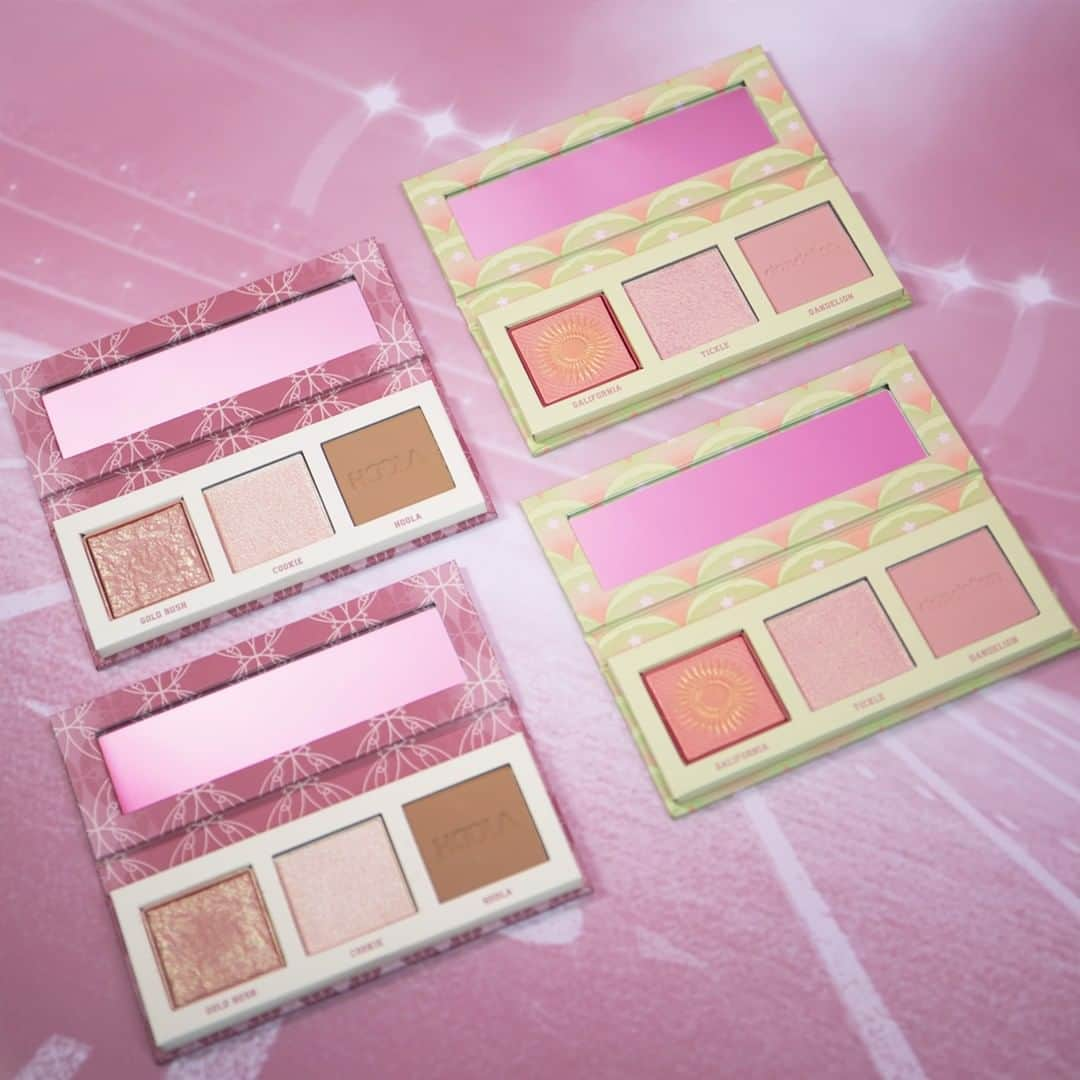 Benefit Cosmetics UKさんのインスタグラム写真 - (Benefit Cosmetics UKInstagram)「Get your blush, bronze & highlighter game on with our NEW Cheekleaders Pink Squad & Bronze Squad palettes, available in mini size for £26 each! 😘😘😘 #cheekleaders #benefit #beauty #pinksquad #bronzesquad #alittlesomething . . 📷 Image Description: Cheekleaders mini palettes on a pink background」3月19日 6時10分 - benefitcosmeticsuk