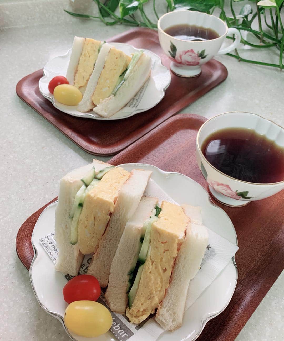 水谷雅子さんのインスタグラム写真 - (水谷雅子Instagram)「#おはようございます #モーニング#朝食 #breakfast #breakfastclub  #たまごサンド#シュガーレディ #ホットコーヒー#珈琲 こちら今朝はくもり☁️ 少し肌寒いです。 体調崩さないよう気をつけて下さいね❣️ 今日も頑張って行ってらっしゃい😊💖」3月19日 8時03分 - mizutanimasako