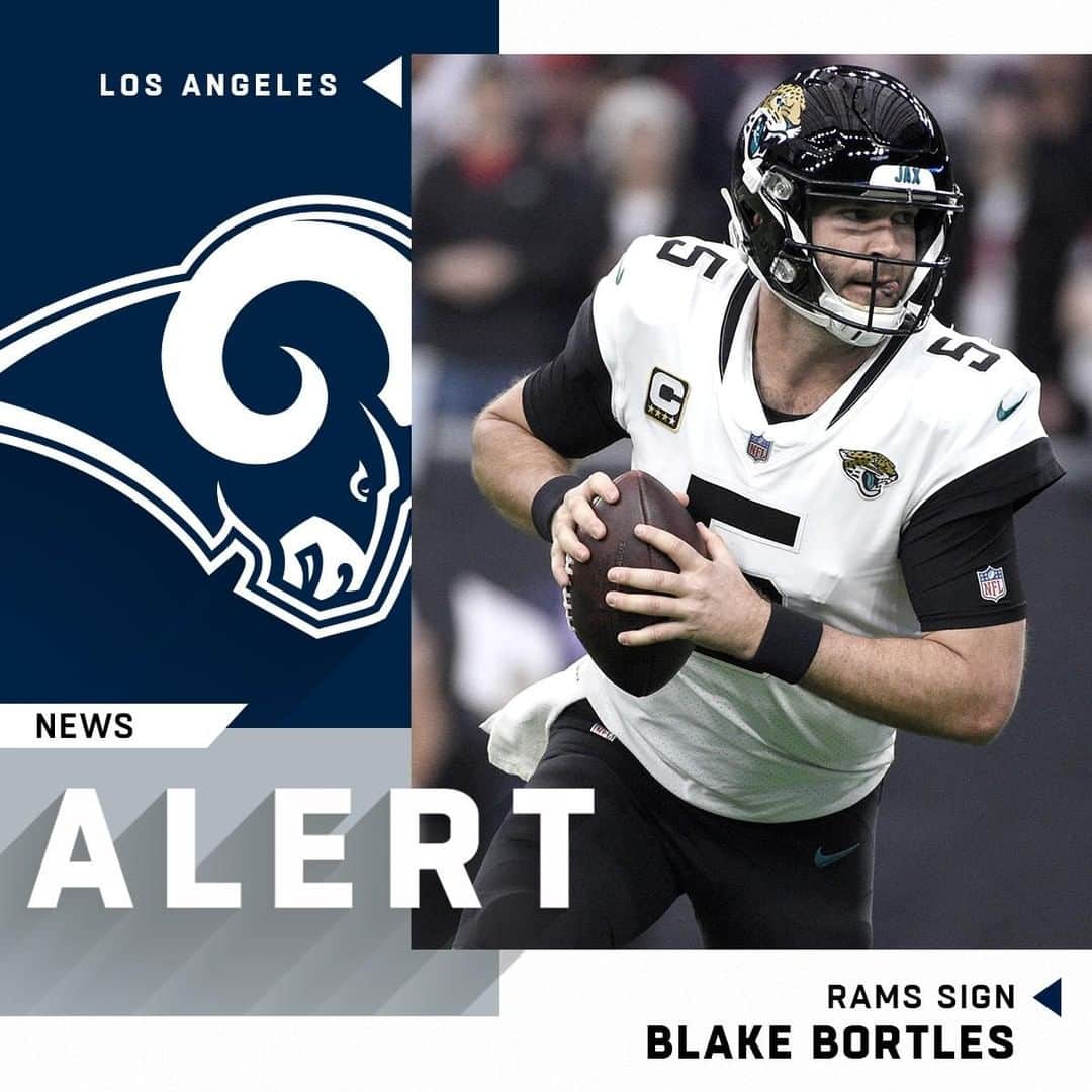 NFLさんのインスタグラム写真 - (NFLInstagram)「The @rams and QB Blake Bortles agree to terms on a one-year deal. 📷: Eric Christian Smith/AP」3月19日 8時56分 - nfl