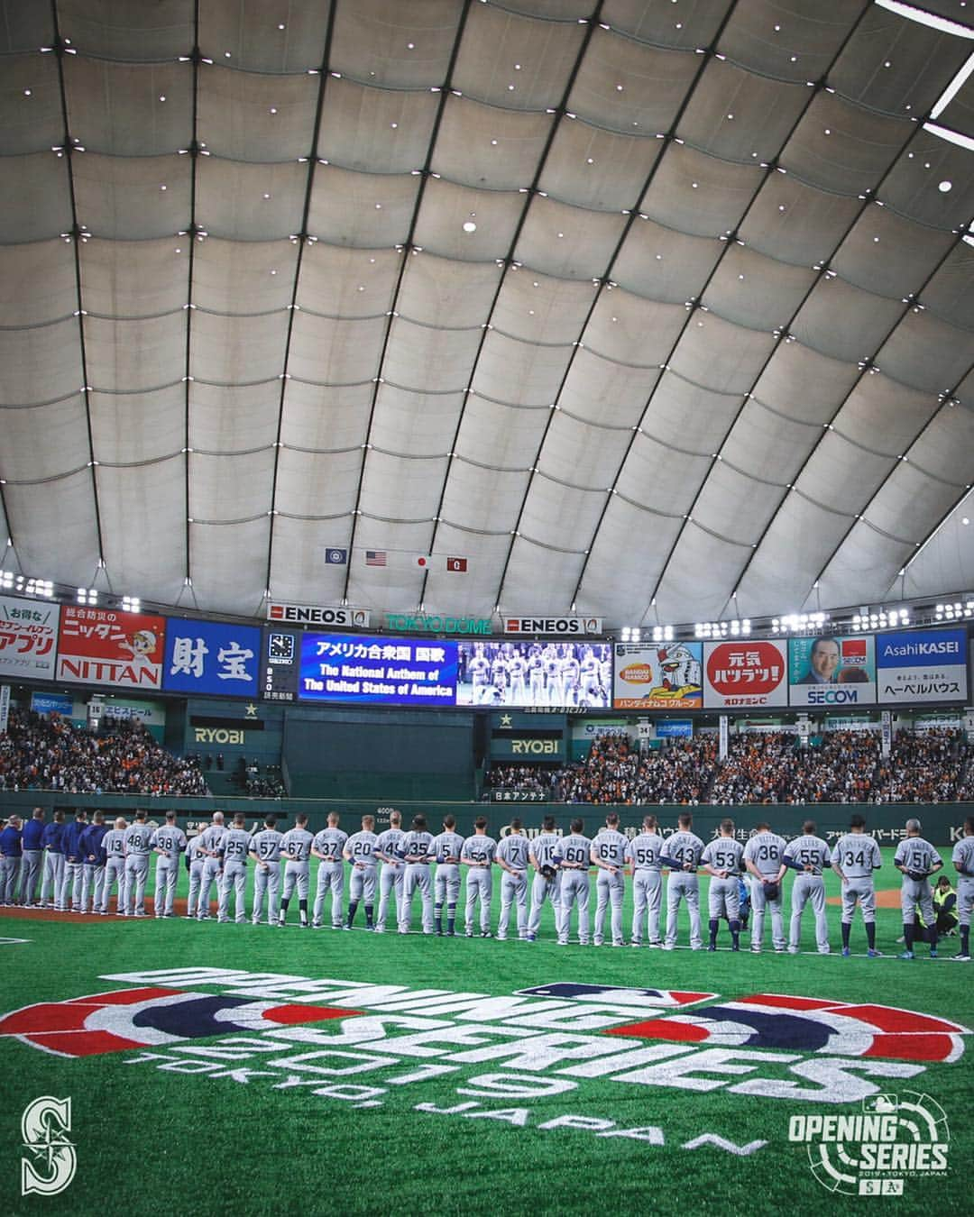 シアトル・マリナーズさんのインスタグラム写真 - (シアトル・マリナーズInstagram)「𝟐𝟒 𝐇𝐎𝐔𝐑𝐒  #MLB開幕戦」3月19日 18時42分 - mariners