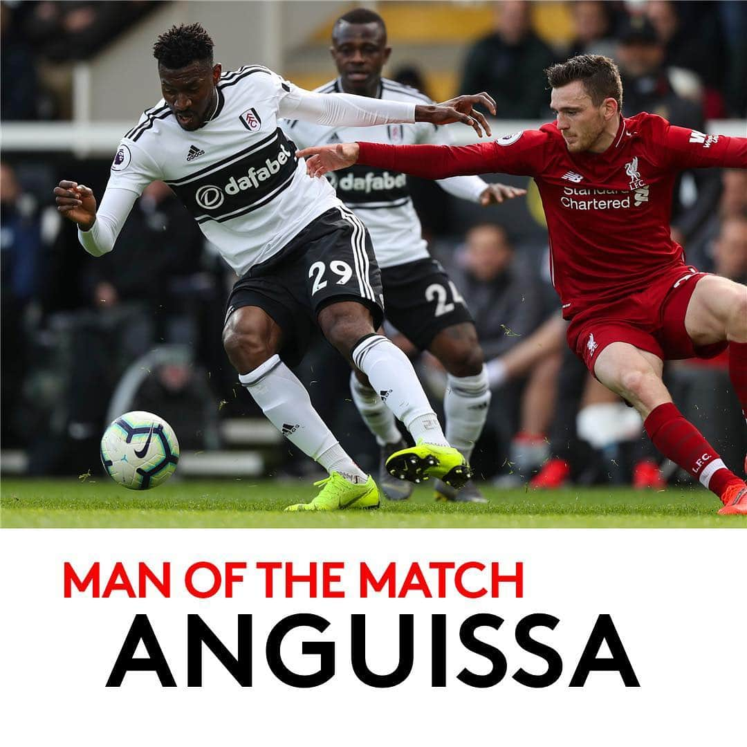 フラムFCさんのインスタグラム写真 - (フラムFCInstagram)「You lot agreed with Scott that @anguiss_29 was “superb, first class” by voting him as your MOTM 💪👏 #FFC #COYW」3月19日 18時53分 - fulhamfc