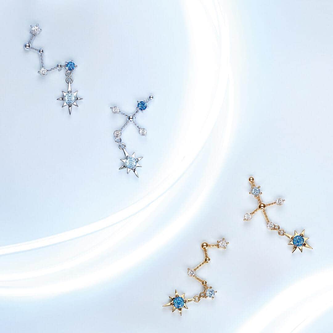 starjewelry_pressさんのインスタグラム写真 - (starjewelry_pressInstagram)「星座をイメージしたピアスは、左がカシオペア座、右が南十字星のアシンメトリーデザイン。 ・ 耳元で輝く星座が願いを叶えてくれそう。 ・ ・ #starjewelry #スタージュエリー #pierce #ピアス #アシンメトリー #gold #whitegold #topaz #bluetopaz #constellation #星座 #カシオペア座 #南十字星」3月19日 19時18分 - starjewelry_press