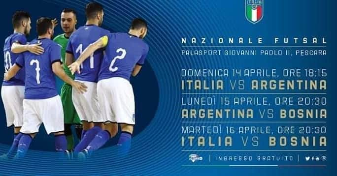 サッカーイタリア代表さんのインスタグラム写真 - (サッカーイタリア代表Instagram)「#Nazionale #Futsal 🇮🇹 Ad aprile triangolare a Pescara con Argentina🇦🇷 e Bosnia🇧🇦: il test con l'Albiceleste su @raisport +HD . Esordio casalingo per gli Azzurri del Ct #Musti: domenica 14 amichevole con i campioni del mondo, due giorni dopo sfida alla Bosnia. 🗣️ #Gravina: “Una festa di sport” . . #VivoAzzurro」3月19日 19時21分 - azzurri