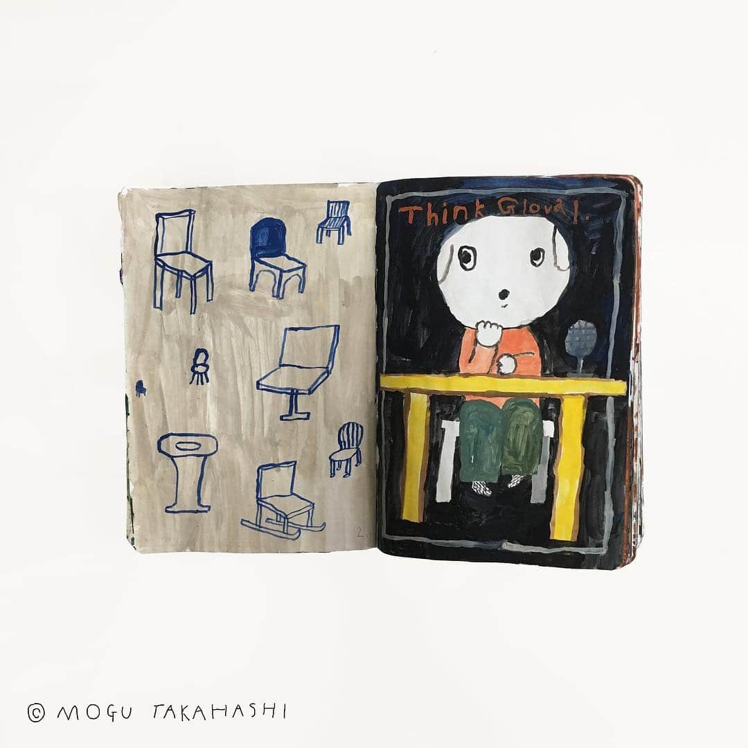 Mogu Takahashiのインスタグラム：「2-3 January 2018 #mogu_dailydoodles #mogutakahashi」