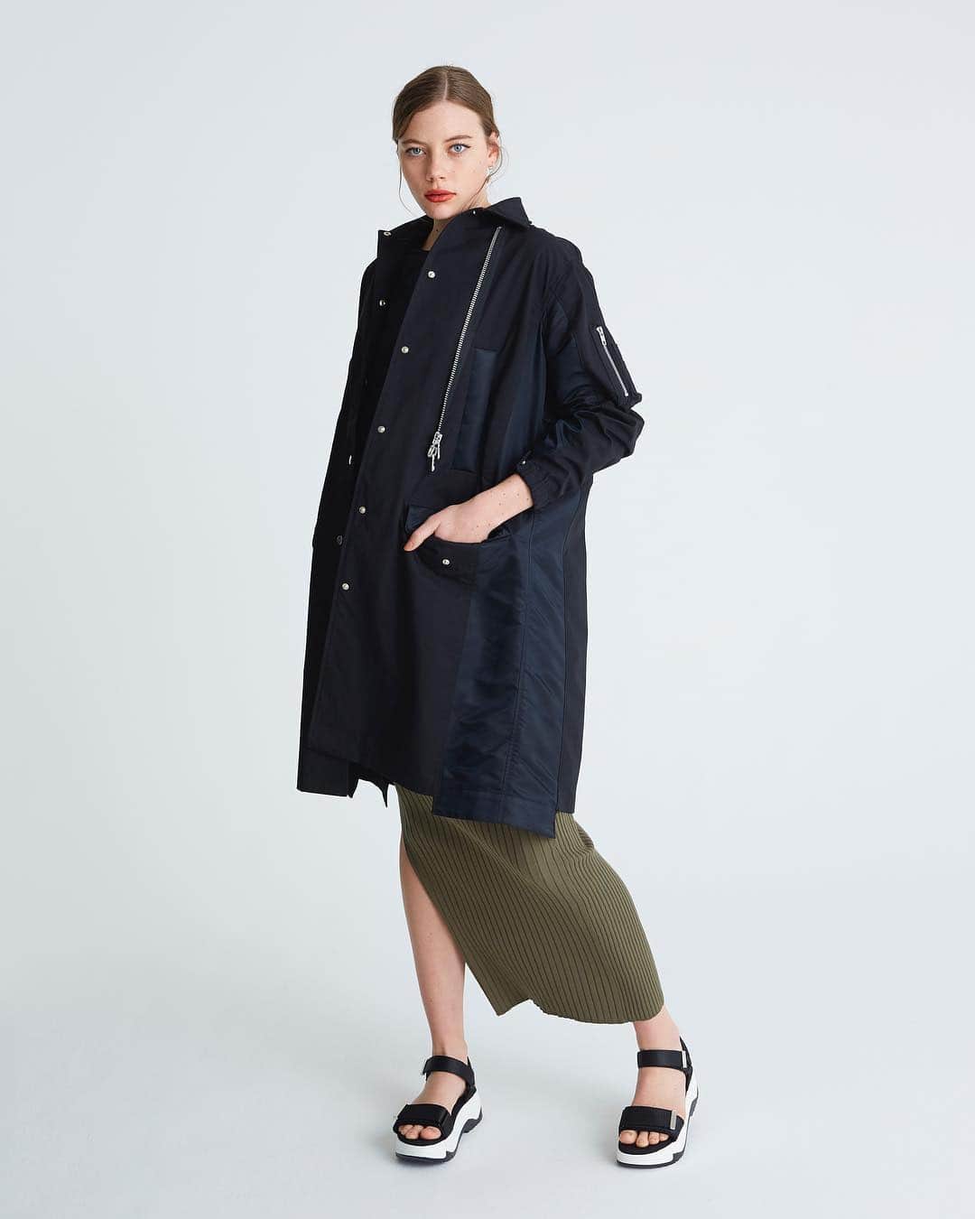 のインスタグラム：「. MILITARY MA1/MODS COMBI COAT . . #リタジーンズトーキョー #ritajeanstokyo#tokyo#online#store#styling#coordinate#fashion#military#black#ma1#mods#coat#zozotown#zozo#isetan#isetanshinjuku#tokyobrand#tokyofashion#madeinjapan#rita」