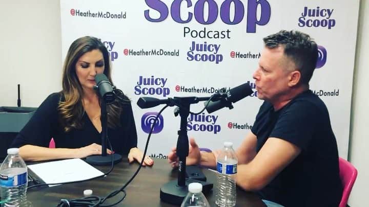 ヘザー・マクドナルドのインスタグラム：「Up at midnight a new #juicyscoop drops with @chrisfranjola Here we are improvising if #loriloughlin were interviewed about the #varsityblues scandal.  Who is seeing me in #Raleigh this weekend @goodnightscomedy ??」