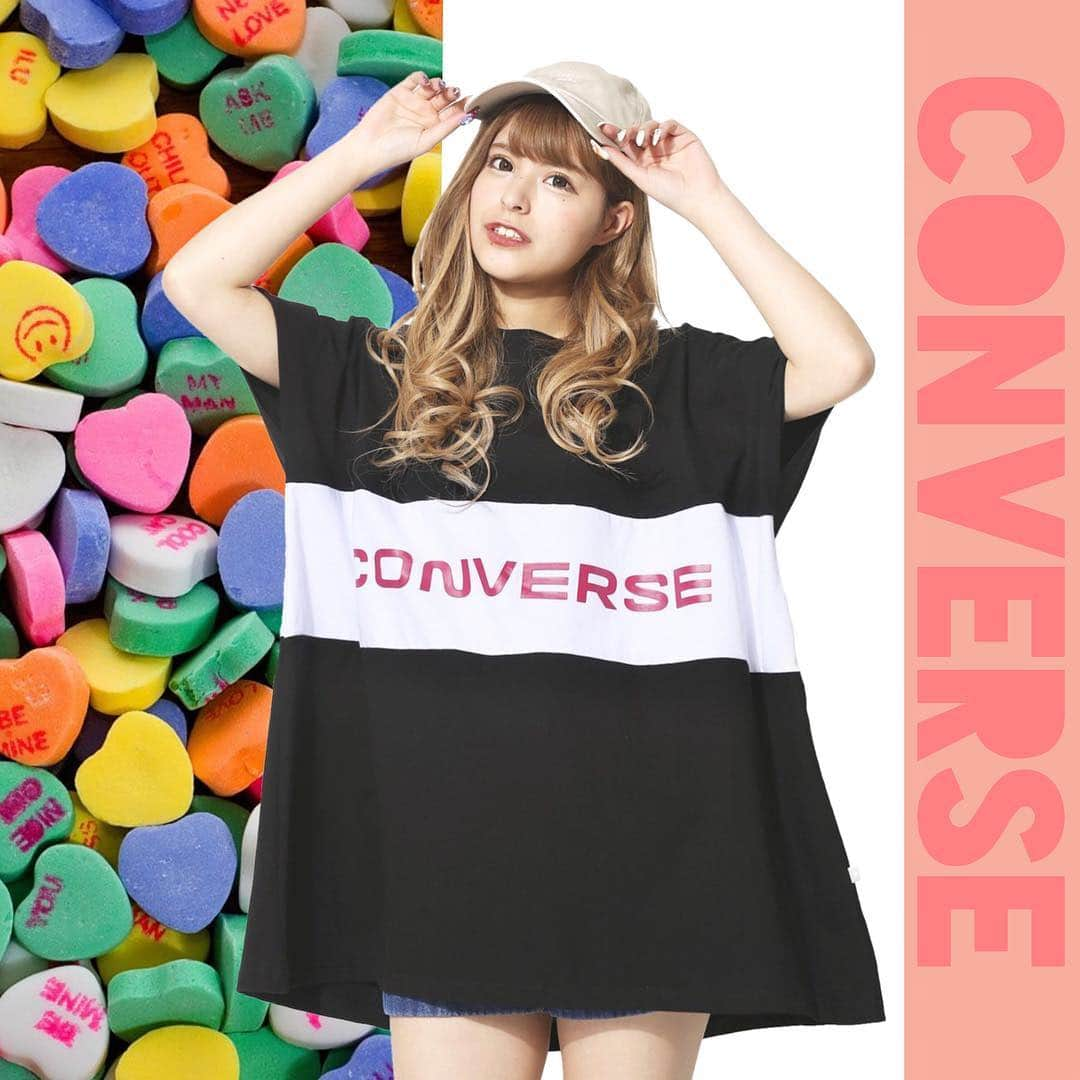 スピンズさんのインスタグラム写真 - (スピンズInstagram)「🍬CONVERSE LOGO BIG T-SHIRTS🍬﻿ ﻿ 早くも夏気分☀！！﻿ ﻿ ワイドでビッグサイズなので﻿ ゆったりと着てみてね😘✨﻿ ﻿ #spinns #スピンズ #CONVERSE #コンバース #コンバースコーデ #コンバースTシャツ」3月19日 14時37分 - spinns_official