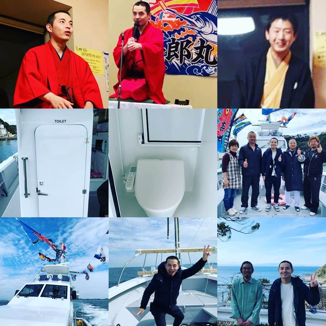 三遊亭とむさんのインスタグラム写真 - (三遊亭とむInstagram)「神奈川県三崎に二泊三日！ 進水式で一席！最新鋭の舟はウォシュレット！ そしてらっ好と海舟さんで7回目の独演会でした！とにかく三崎の皆さんは温かくて本当に大好きです！また秋にお会いしましょう！ 今日夜は新宿レフカダで素敵なコメディーショー！  #落語 #進水式 #三崎 #海舟 #新宿レフカダ #素敵なコメディーショー」3月19日 14時39分 - tomusuetaka