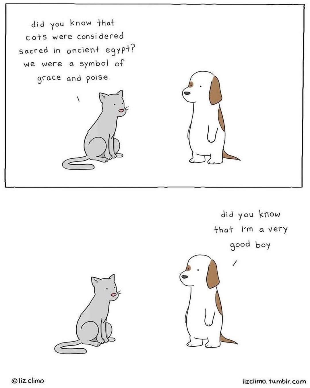 9GAGさんのインスタグラム写真 - (9GAGInstagram)「@doodles presents: Cat being cat and dog being dog.⠀ (By @lizclimo)⠀ -⠀ 😼 Submit us your meowdorable artwork and comics by tagging #9gagmeowdle and get a chance to be featured!⠀ -⠀ #meowed #doodles #9gag」3月19日 17時00分 - 9gag