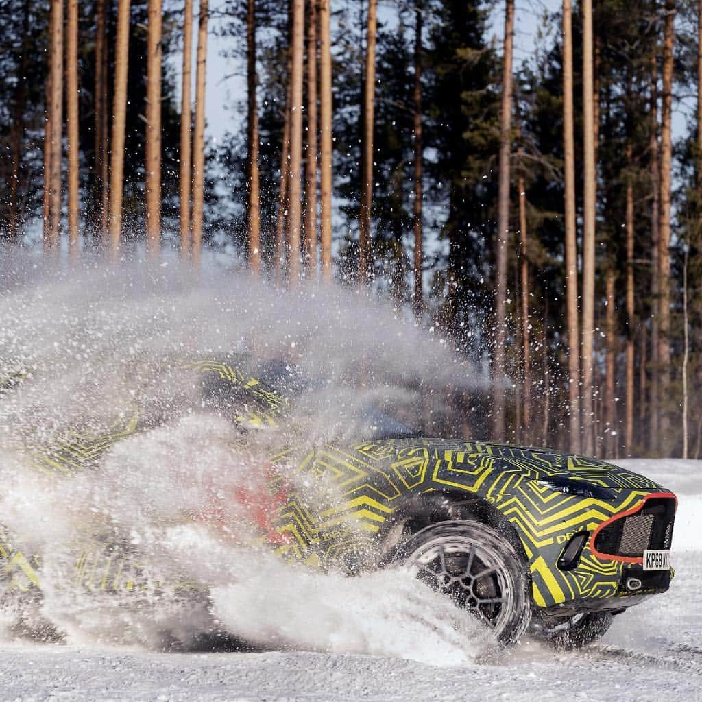 アストンマーチンさんのインスタグラム写真 - (アストンマーチンInstagram)「Aston Martin DBX - our first luxury SUV - has continued its intensive development programme @pirelli’s official test facility, close to the Arctic Circle in Sweden.  #AstonMartin #DBX #AstonMartinDBX」3月19日 17時48分 - astonmartin