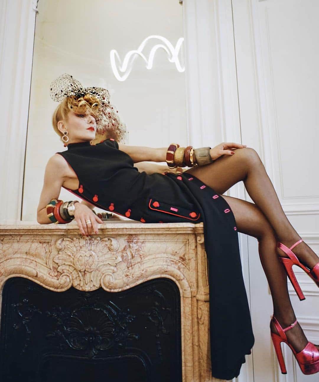 のインスタグラム：「J’ADORATION!!!!! The Fabulous @catherinebaba wearing custom fuschia metallic snakeskin MADISON Platforms for her spread in @10magazine Sooo Major!!!!💗💗💗💗💗💗💗💗 #catherinebaba #divine #fashion #highheels #platforms #paris #luxury #sickshoes #madeinitaly #fabulous #fuschia #brianatwood #chic」
