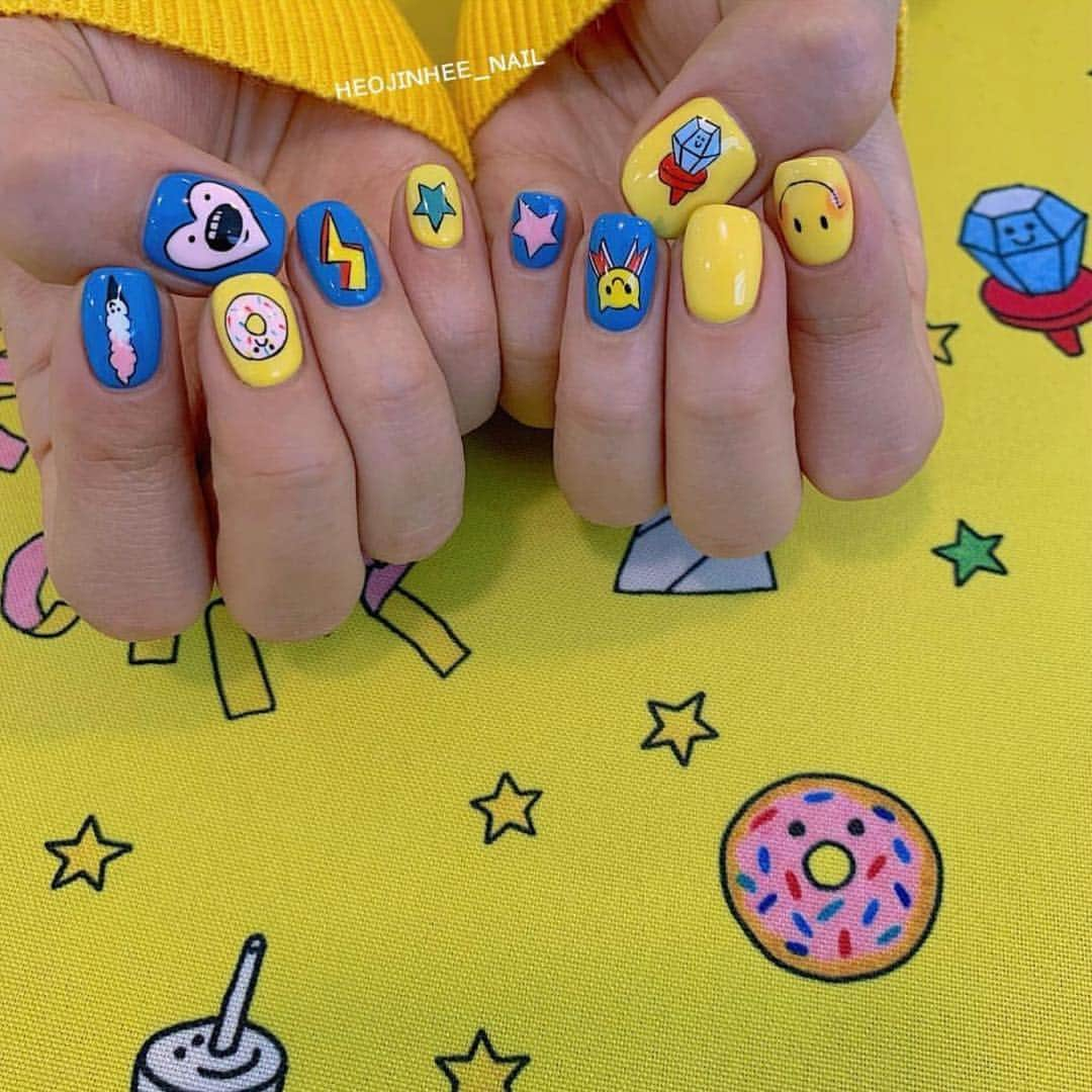 ジェイダ さんのインスタグラム写真 - (ジェイダ Instagram)「@heojinhee_nail 💍🌟 🍩💚⚡️😊⚡️」3月19日 20時59分 - kkkkkimyeonjoo