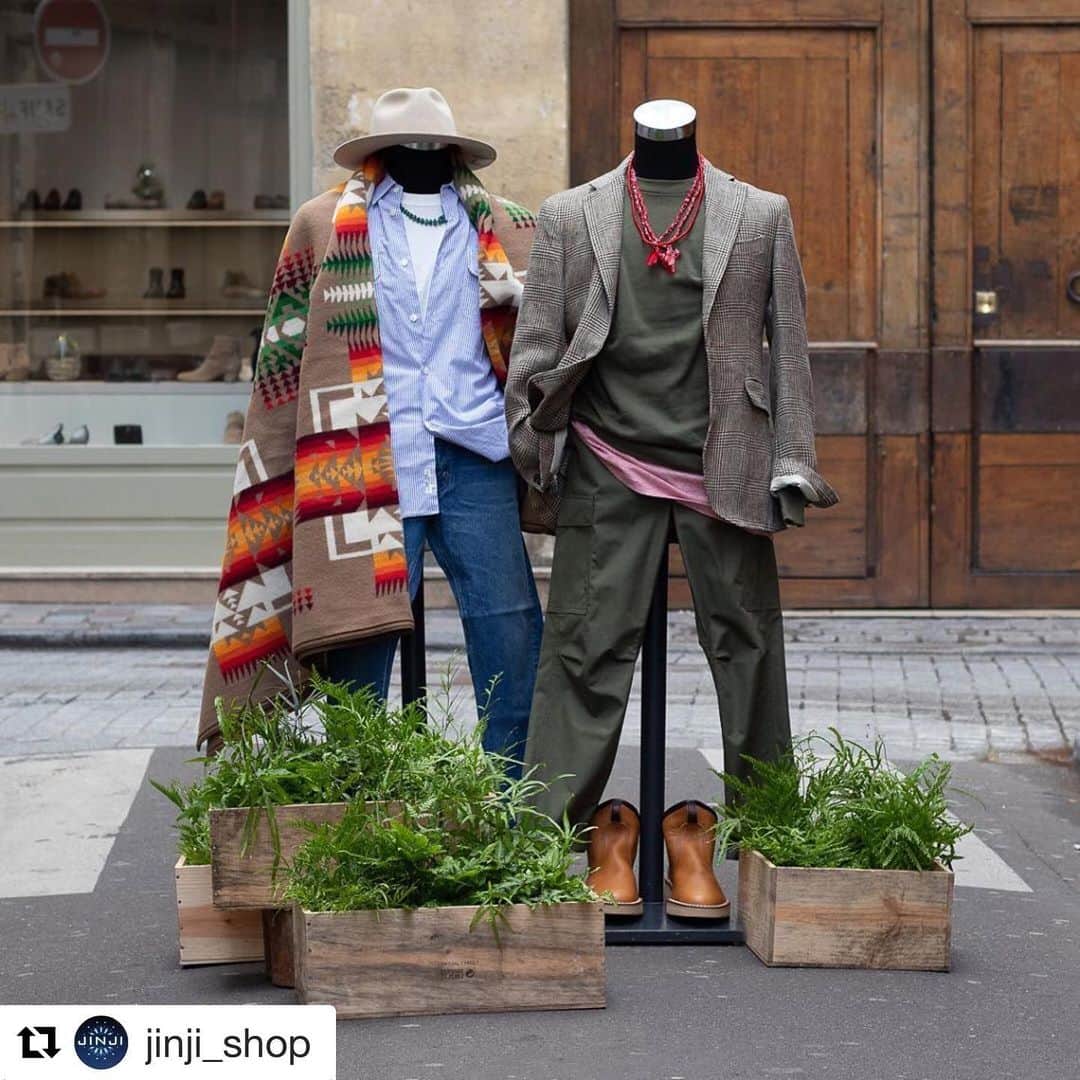 のインスタグラム：「#Repost @jinji_shop with @get_repost ・・・ JINJI style in the street... - #jinjistyle #jinji #jinjishop」