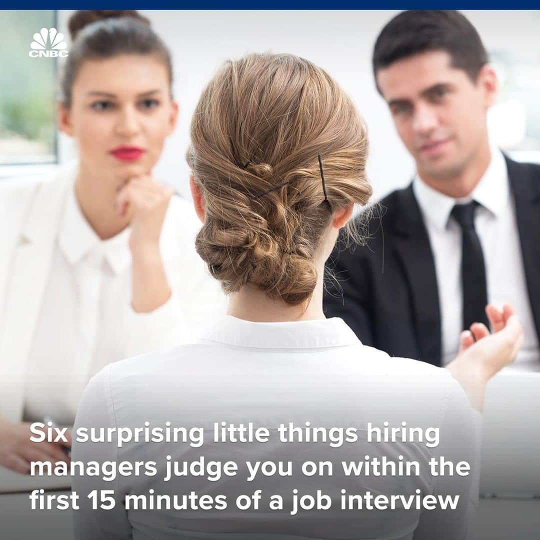 CNBCさんのインスタグラム写真 - (CNBCInstagram)「With @cnbcmakeit: Confidence is key, but it could also hurt you in a job interview.⁣ ⁣ Hiring managers take a lot into account during the interview process — and every little action counts, from your body language to the tone of your voice. Their top priorities include determining whether you're capable of maintaining positive workplace relationships and being a team player. Sounding too confident could ding you when they are looking for someone who is a motivator.⁣ ⁣ You can read more on what hiring managers are noticing, at the link in bio.⁣ ⁣ *⁣ *⁣ *⁣ *⁣ *⁣ *⁣ *⁣ *⁣ ⁣ #CNBCMakeIt #CNBC #Interview #InterviewTips #BodyLanguage #Tone #Job #Tips #Career #AceTheInterview #HireMe #Hiring #Work」3月19日 22時02分 - cnbc