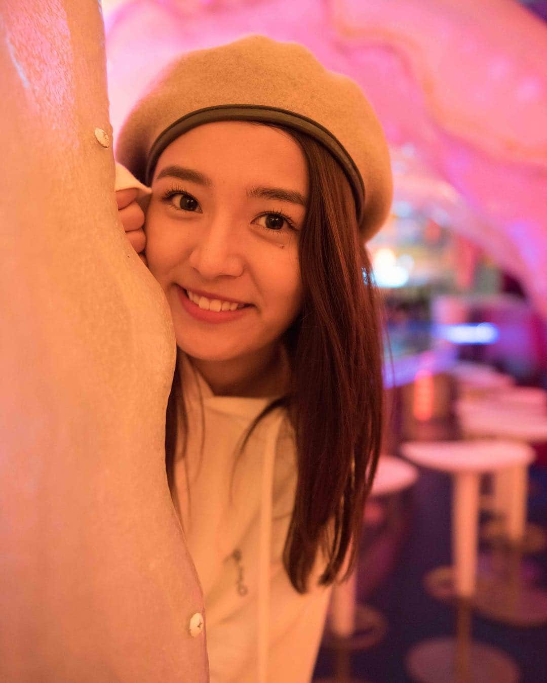 のインスタグラム：「ひょっこり菜七🤗  #高嶋菜七 #TPD #TPD2019 #tokyo #東京パフォーマンスドール #japanesegirl #cafe #kawaiimonstercafe #タイ料理 #カラオケ #原宿 #harajuku  #photoby @jumpeiyamada」