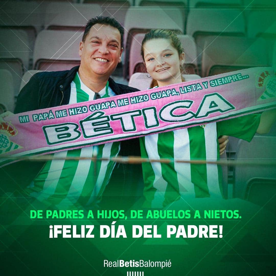 レアル・ベティスさんのインスタグラム写真 - (レアル・ベティスInstagram)「👴👨👦💚 De padres a hijos, de abuelos a nietos, una pasión llamada #RealBetis. ¡Feliz Día del Padre!」3月19日 23時06分 - realbetisbalompie