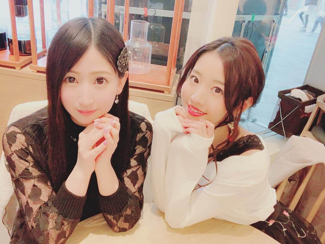 谷麻由里さんのインスタグラム写真 - (谷麻由里Instagram)「Cafedate💍 撮影者ゆうな様💍 たくさんお話して満足💍💍 #谷麻由里 #翔子 #桐谷悠菜」3月19日 23時29分 - mayusamatokeiyaku