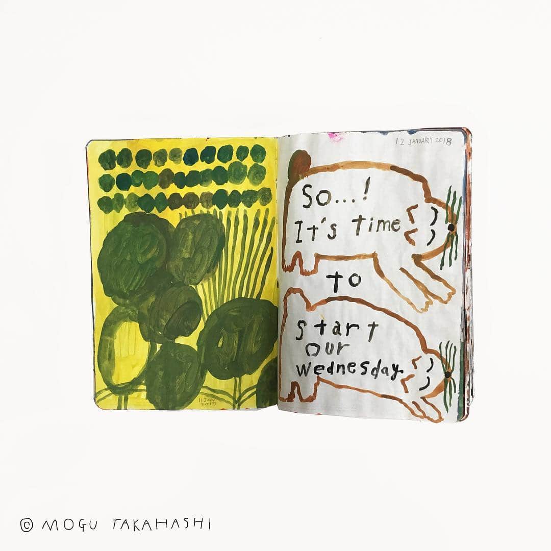 Mogu Takahashiのインスタグラム：「11-12 January 2018 #mogu_dailydoodles #mogutakahashi」