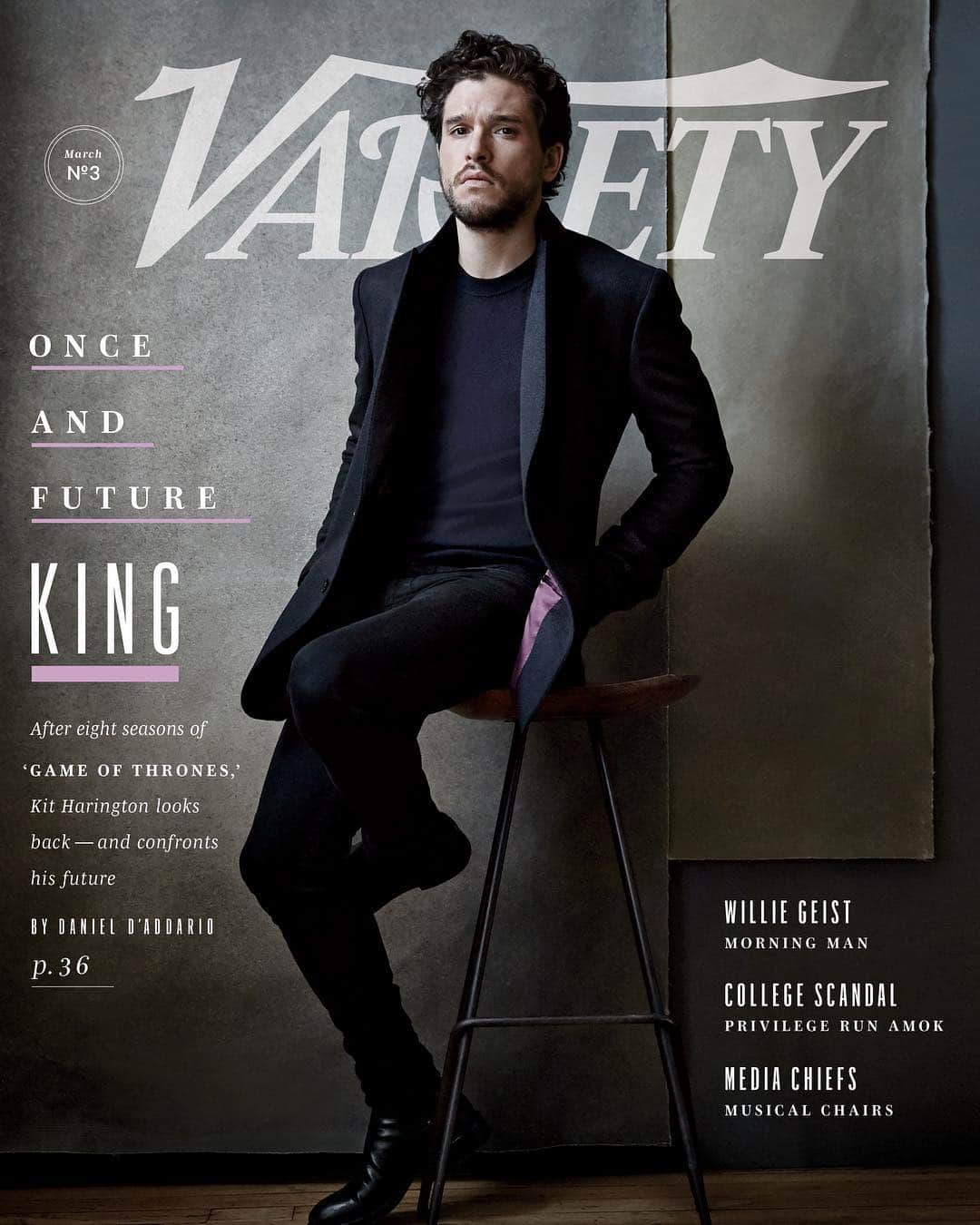 Just Jaredさんのインスタグラム写真 - (Just JaredInstagram)「Kit Harington is on the cover of @variety and talking all about the final season of @gameofthrones!  #KitHarington Photos: Variety」3月19日 23時53分 - justjared